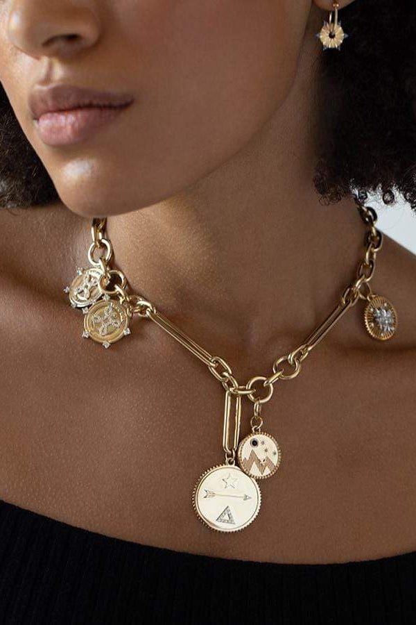 FOUNDRAE-Large Dream Medallion-YELLOW GOLD
