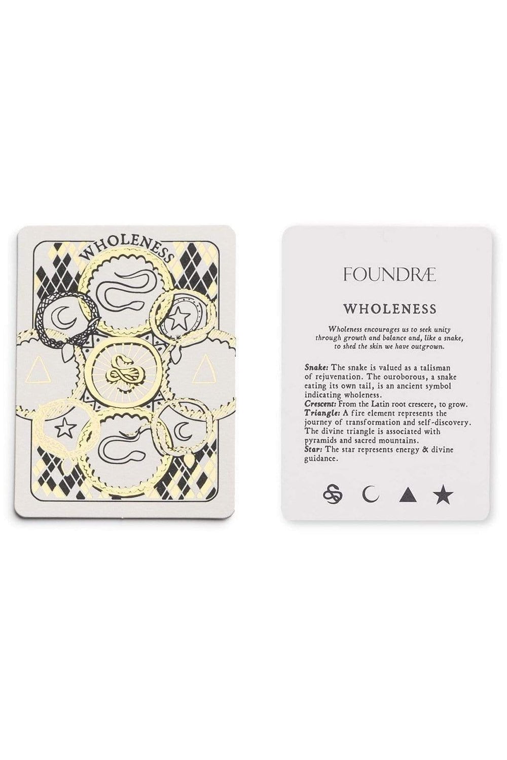 FOUNDRAE-Large Mind Body Soul Enamel Medallion-YELLOW GOLD