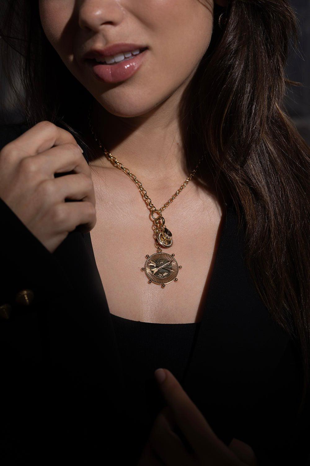 FOUNDRAE-Large Passion Pendant-YELLOW GOLD