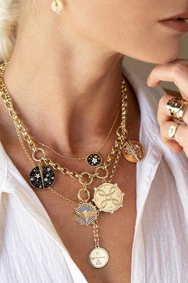 FOUNDRAE-Large Resilience Medallion-YELLOW GOLD
