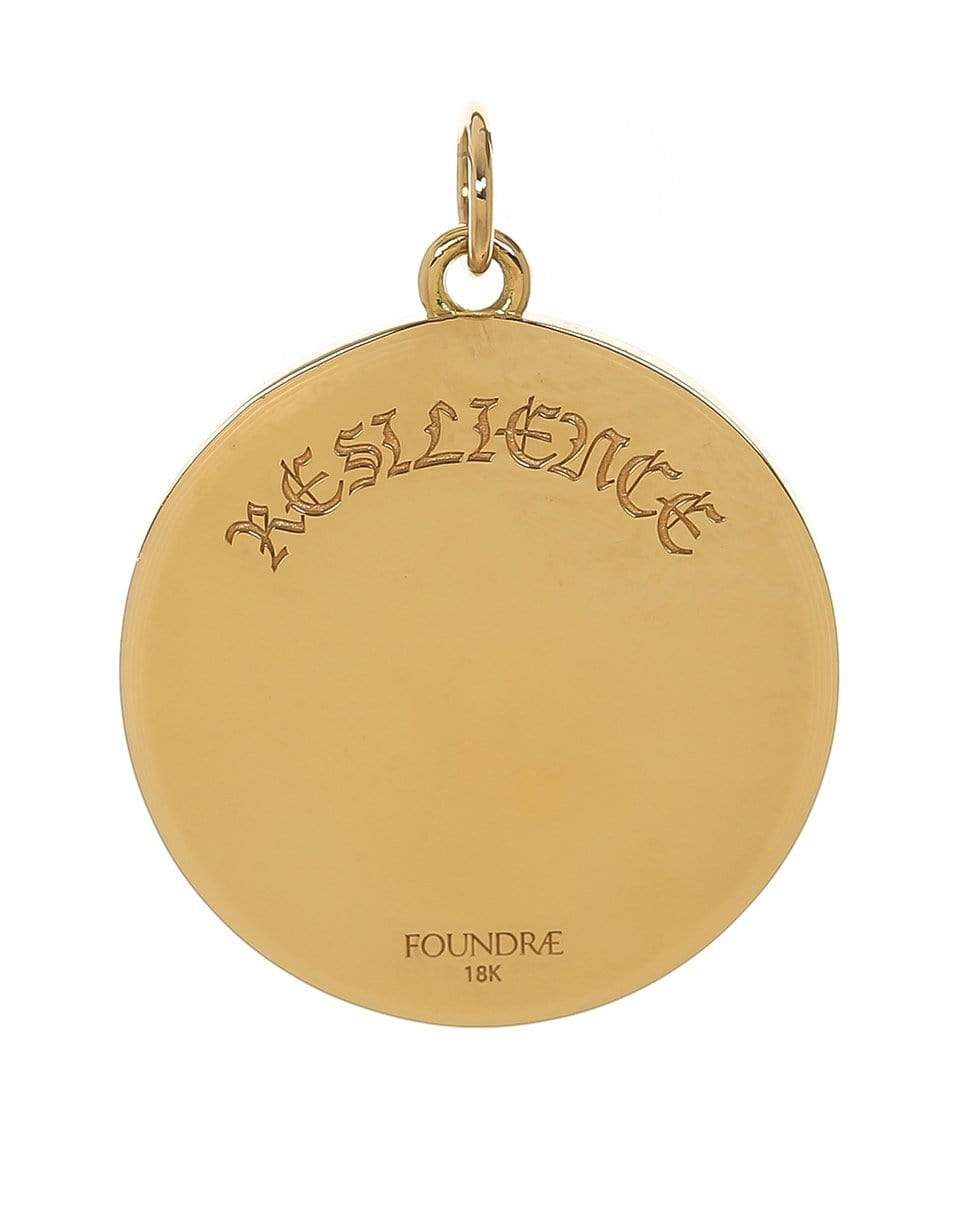FOUNDRAE-Large Resilience Medallion-YELLOW GOLD