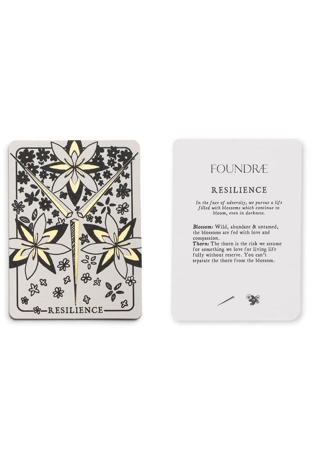 FOUNDRAE-Medium Dark Blossoms Champleves Enamel Pendant-YELLOW GOLD
