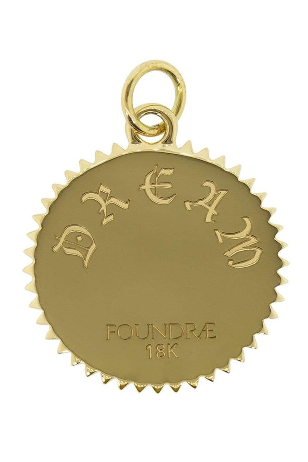 FOUNDRAE-Medium Dream Medallion-YELLOW GOLD