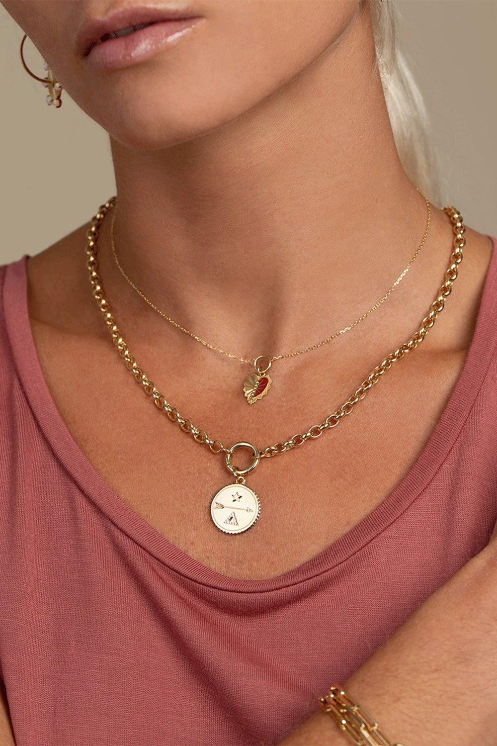 FOUNDRAE-Medium Dream Medallion-YELLOW GOLD