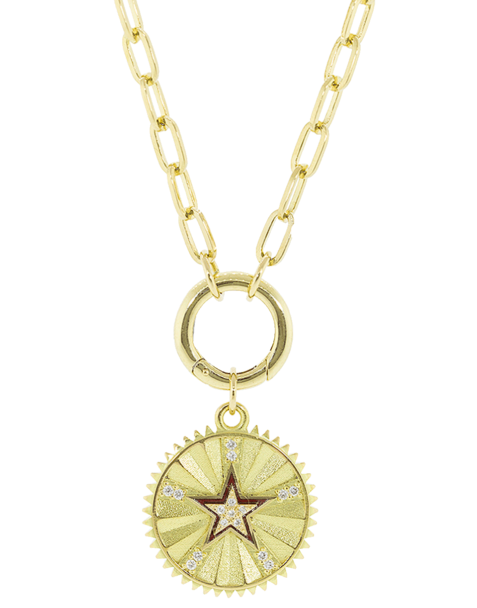 FOUNDRAE-Medium Star Medallion-YELLOW GOLD