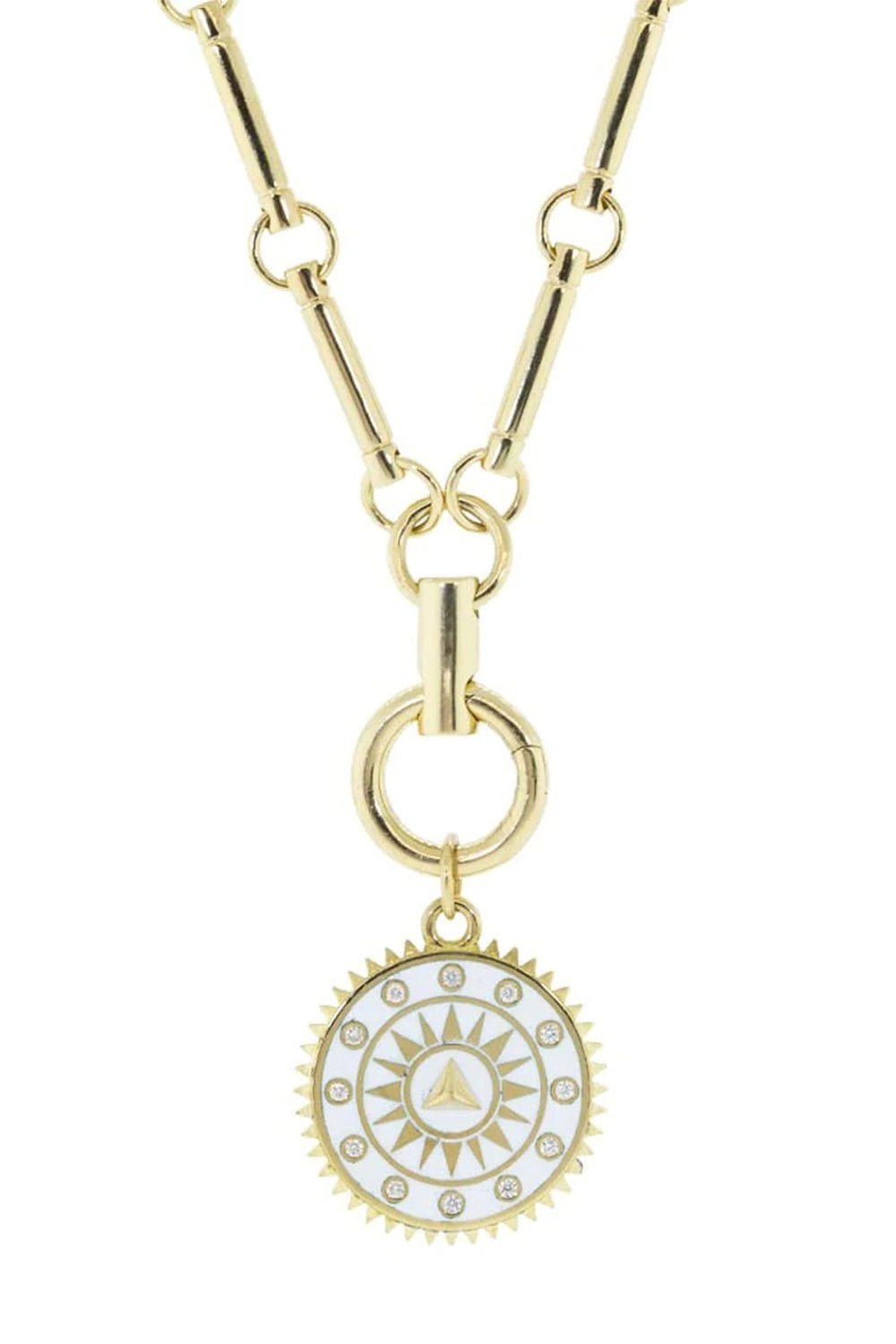 FOUNDRAE-Medium Triangle Medallion-YELLOW GOLD