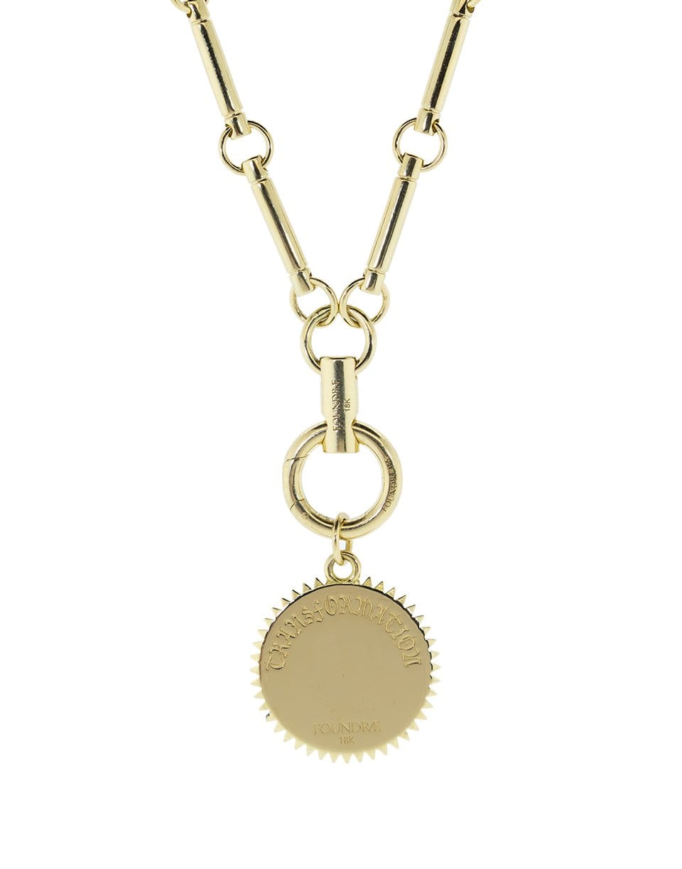 FOUNDRAE-Medium Triangle Medallion-YELLOW GOLD
