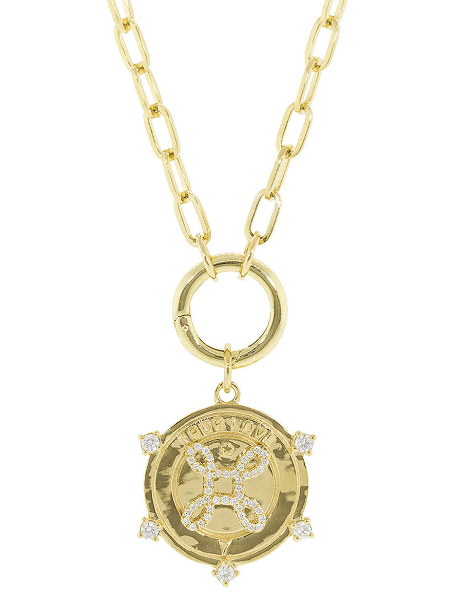 FOUNDRAE-Medium True Love Medallion-YELLOW GOLD
