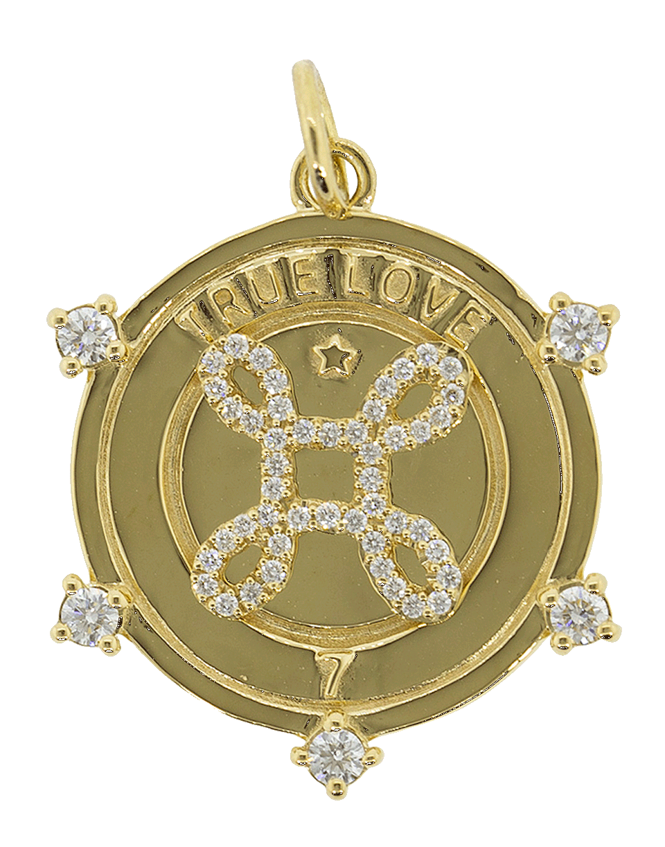 FOUNDRAE-Medium True Love Medallion-YELLOW GOLD