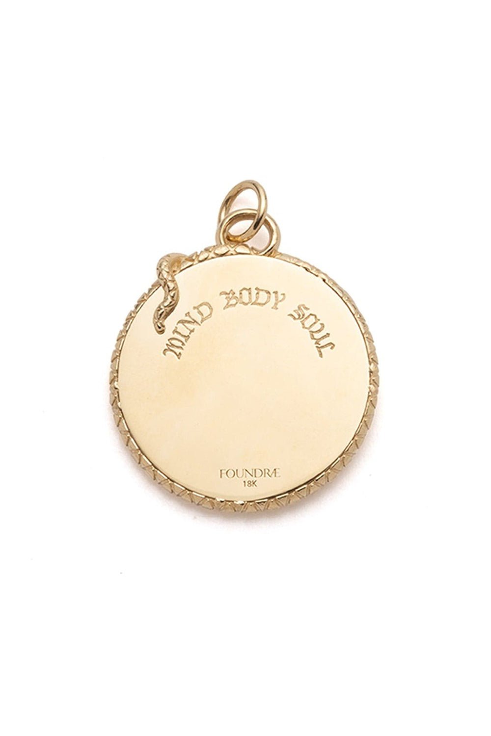 FOUNDRAE-Mind Body Soul - Wholeness Large Specialty Medallion-YELLOW GOLD