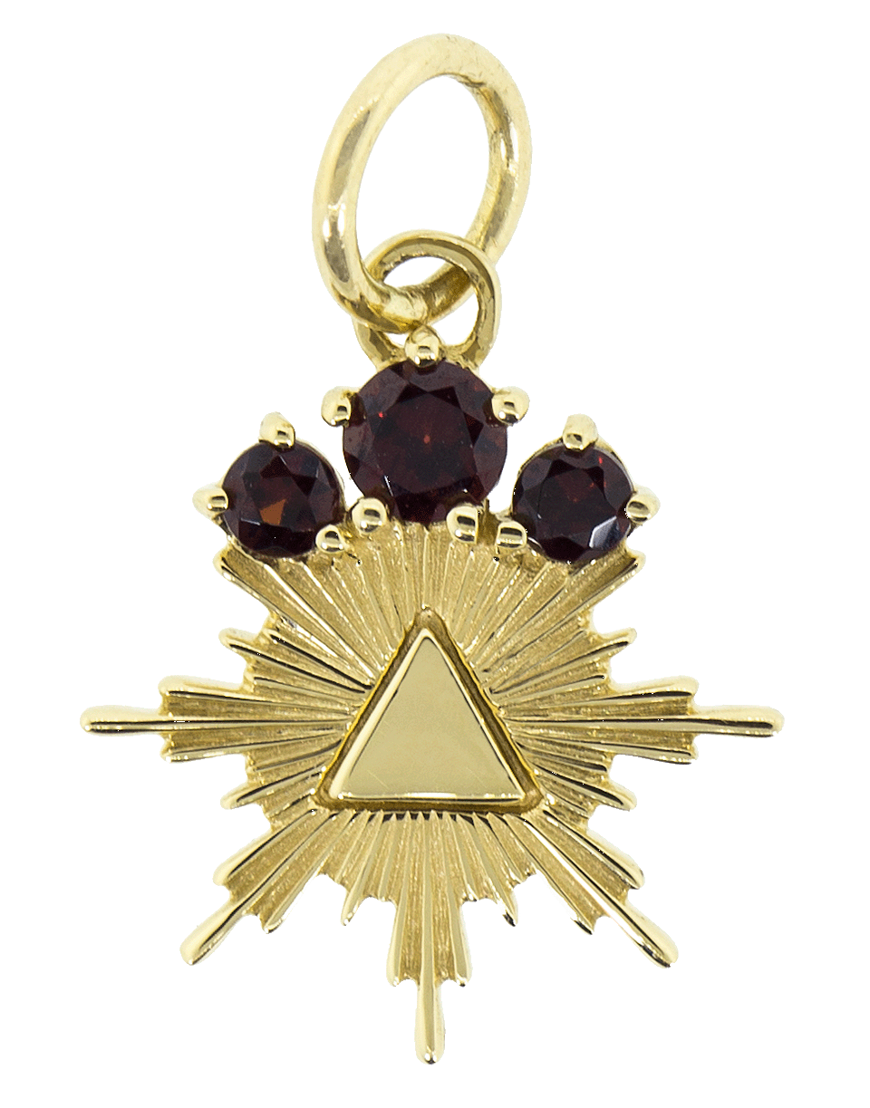 FOUNDRAE-Miniature Fire Element Medallion-YELLOW GOLD