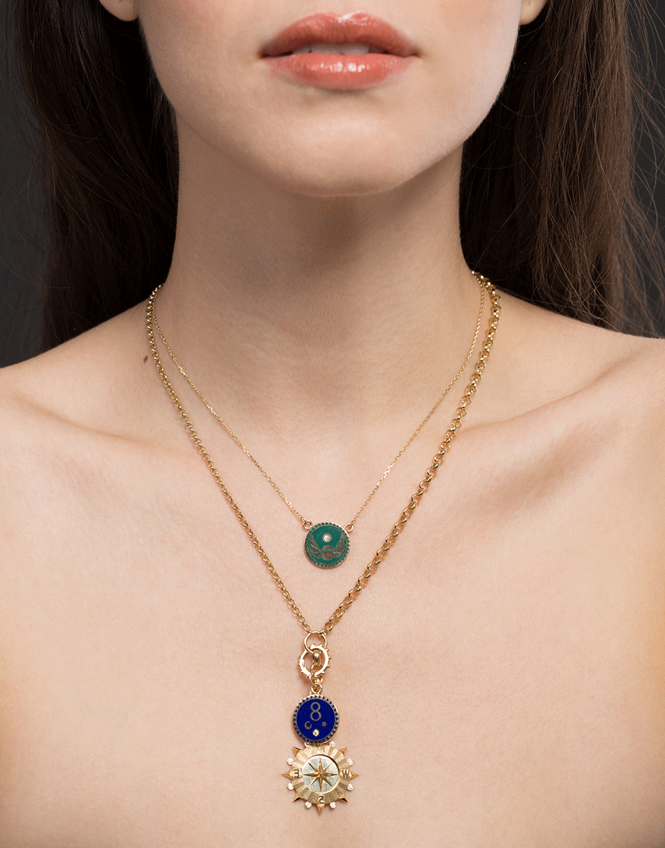 FOUNDRAE-Petite Protection Medallion-YELLOW GOLD