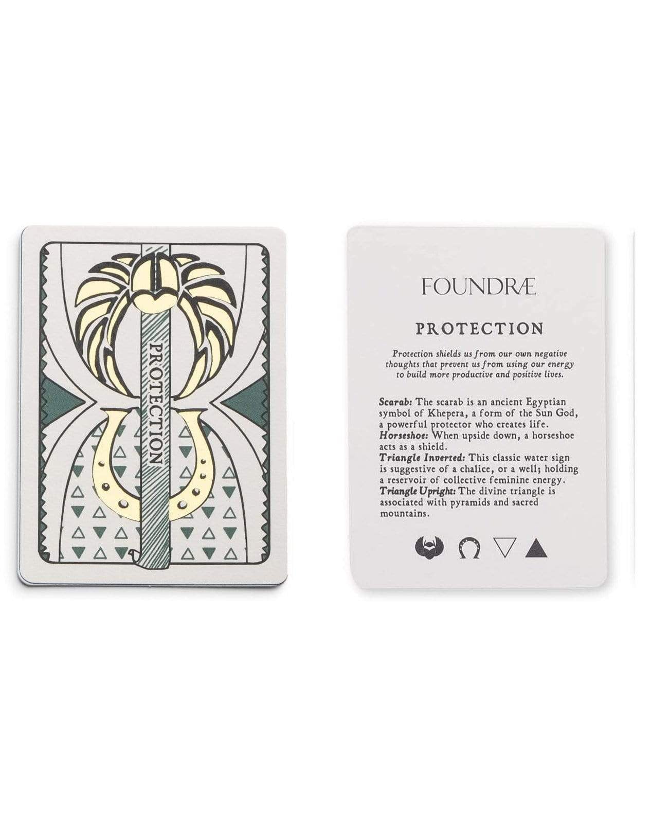 FOUNDRAE-Petite Protection Medallion-YELLOW GOLD