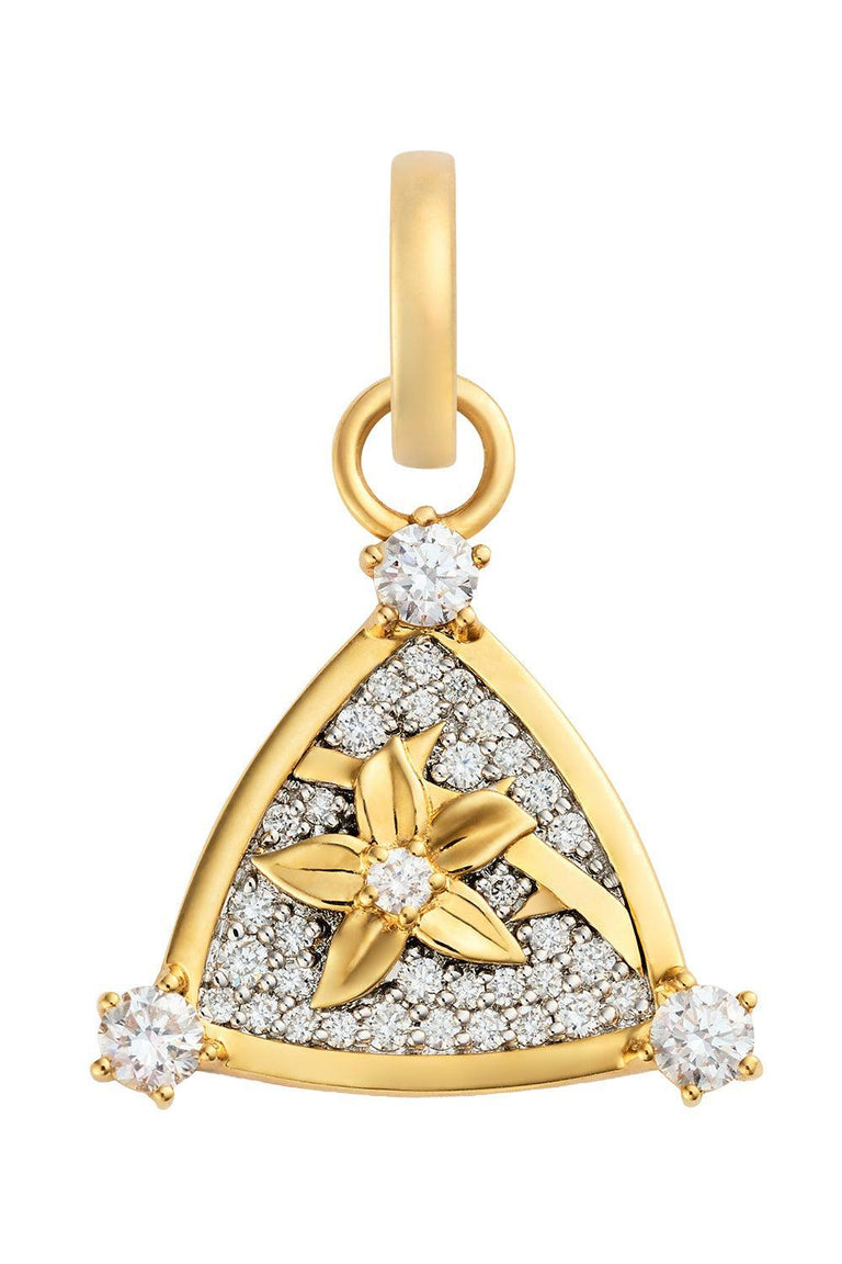 Resilience - Diamond Pavé Miniature Blossoms Pendant
