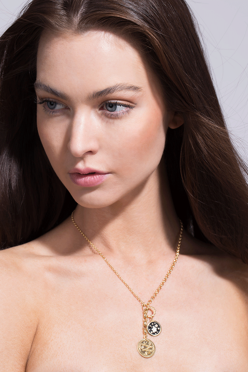FOUNDRAE-Resilience Flower Pendant 15MM-YELLOW GOLD