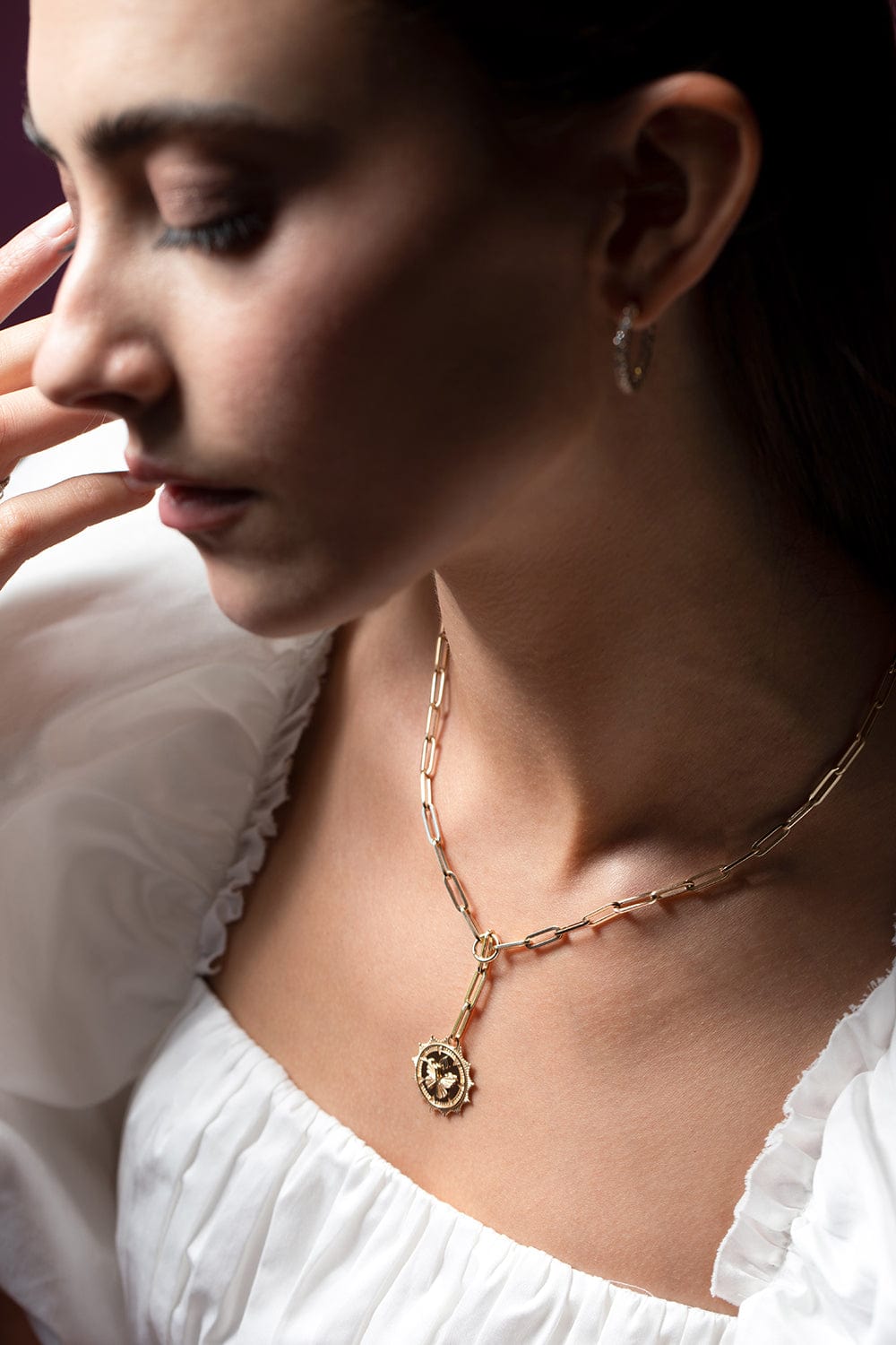 FOUNDRAE-Reverie Medium Medallion-YELLOW GOLD