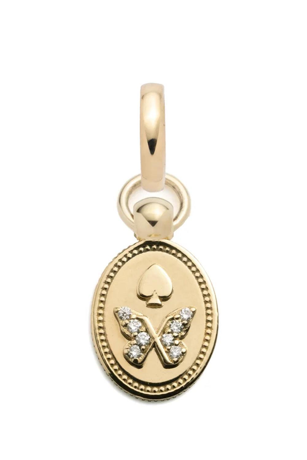 Reverie - Mini Crest with Annex Link Pendant-YELLOW GOLD-JEWELRYFINE JEWELPENDANT-FOUNDRAE