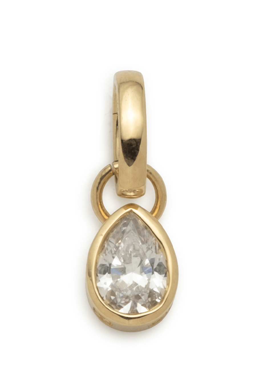 FOUNDRAE-Small Diamond Forever Always Pendant-YELLOW GOLD