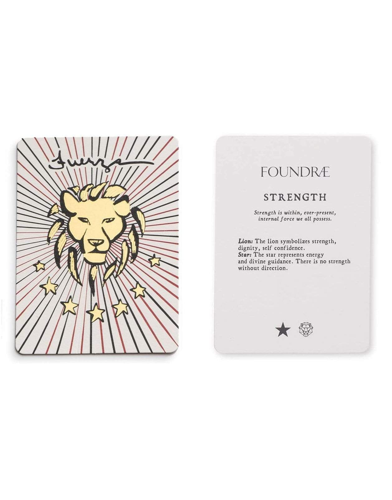 FOUNDRAE-Strength Red Enamel Pendant-YELLOW GOLD