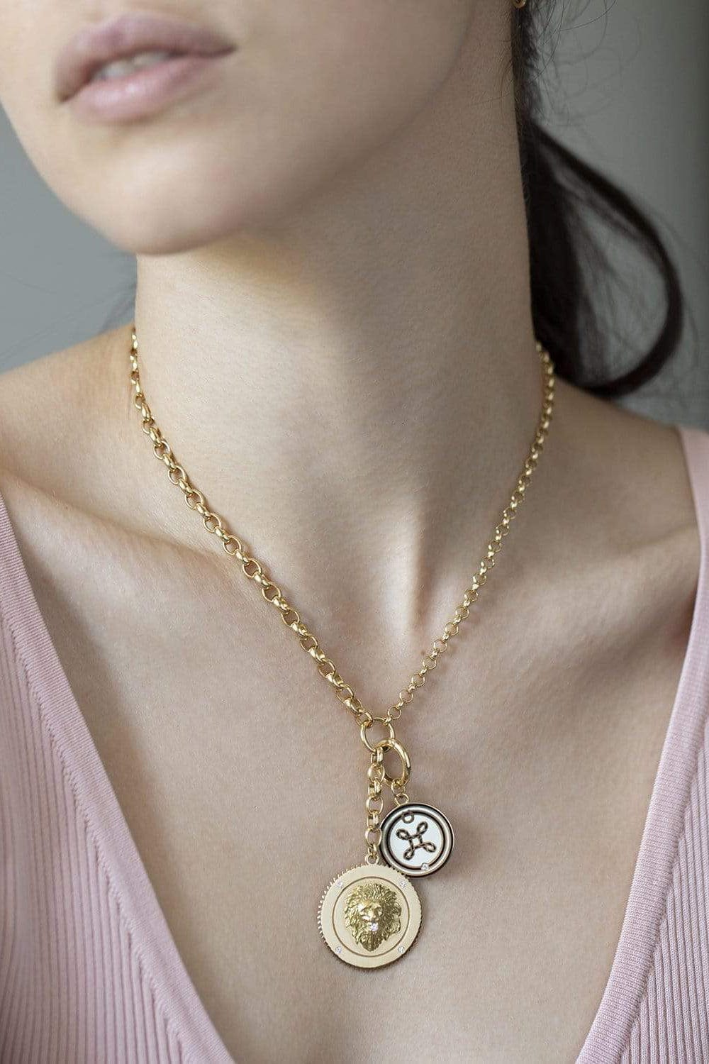 FOUNDRAE-True Love Knot Pendant-YELLOW GOLD