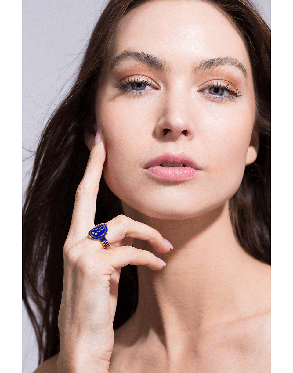 FOUNDRAE-Karma Blue Cigar Band Ring-
