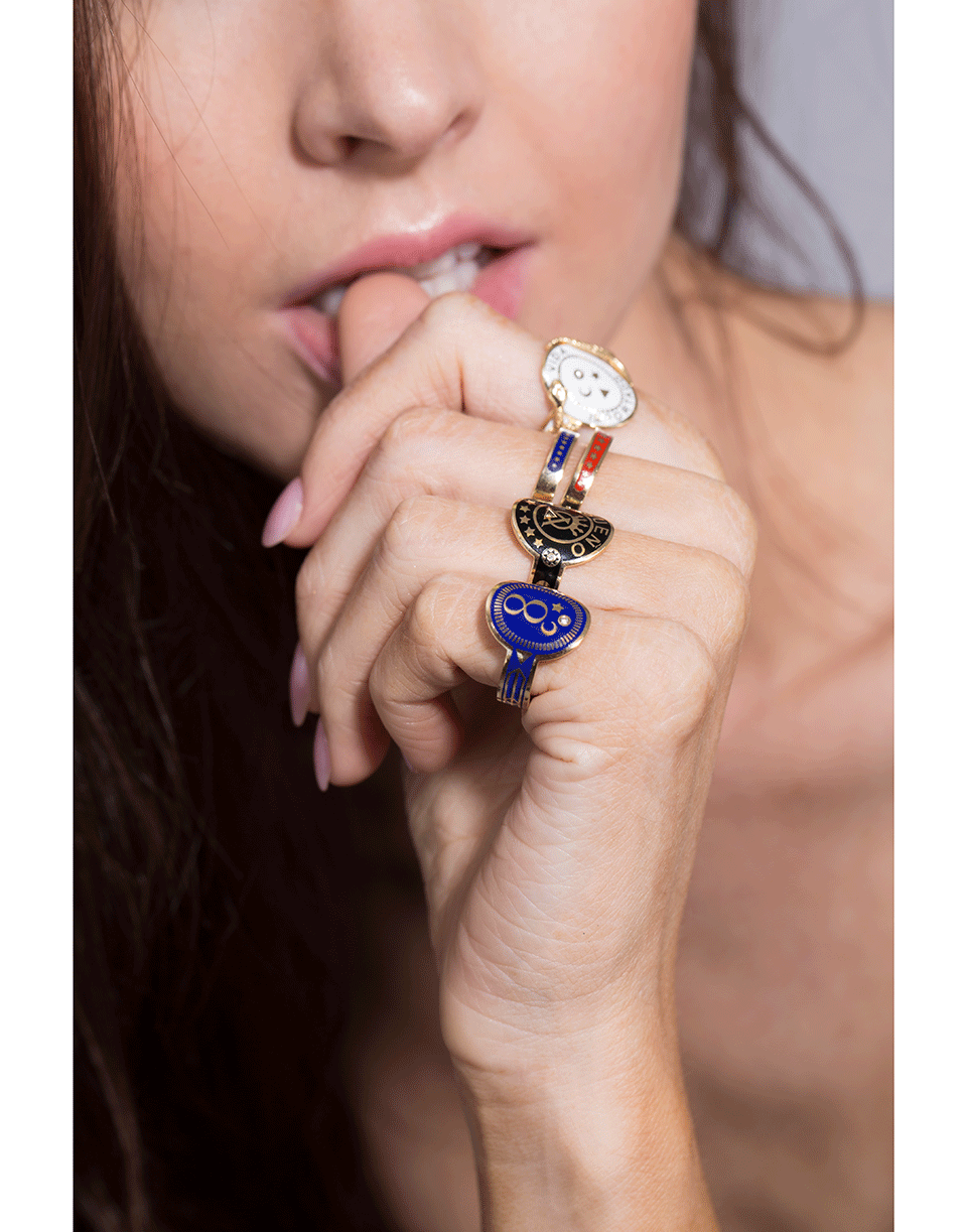 FOUNDRAE-Karma Thin Band Ring-YELLOW GOLD