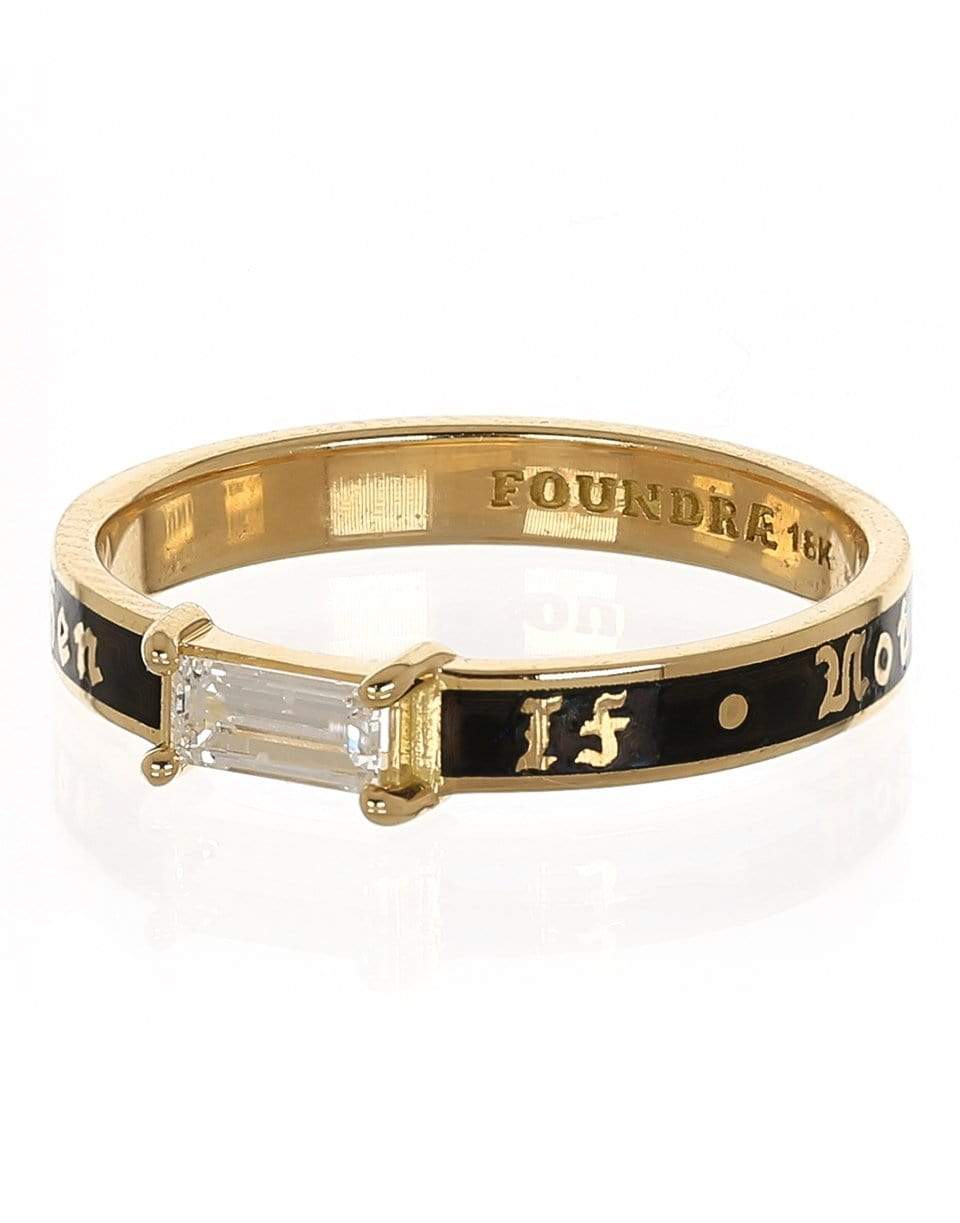 FOUNDRAE-If Not Now Then When Baguette Band-YELLOW GOLD