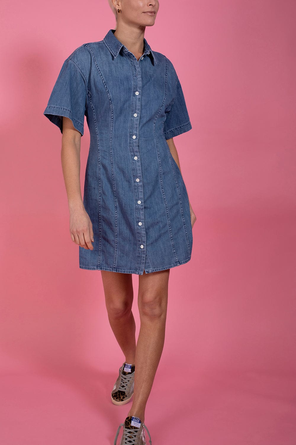 FRAME DENIM-Seam Detail Dress-