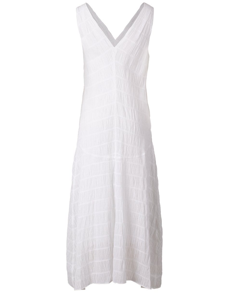 FRAME DENIM-White Savannah Dress-