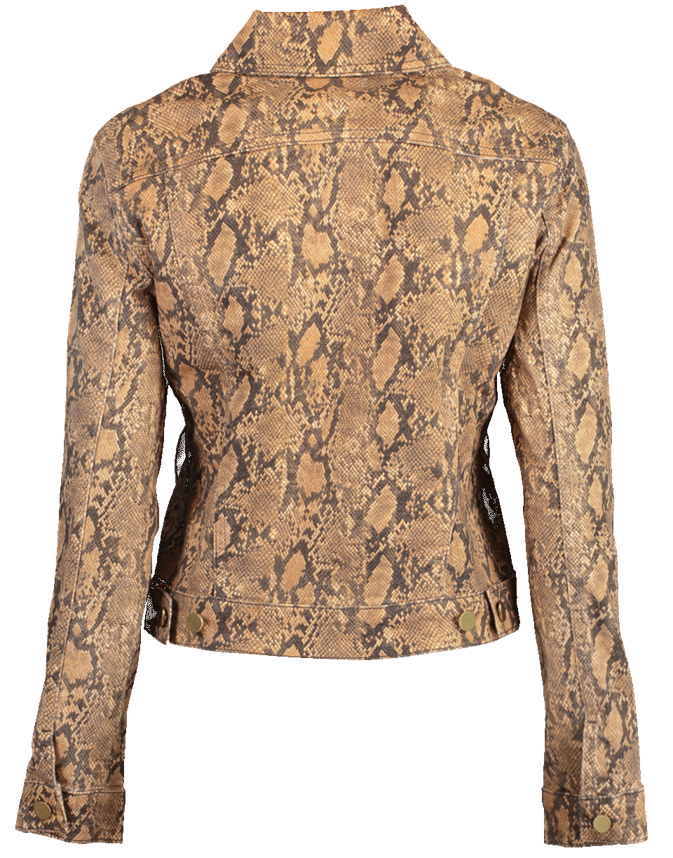 FRAME DENIM-Le Vintage Coated Python Jacket-