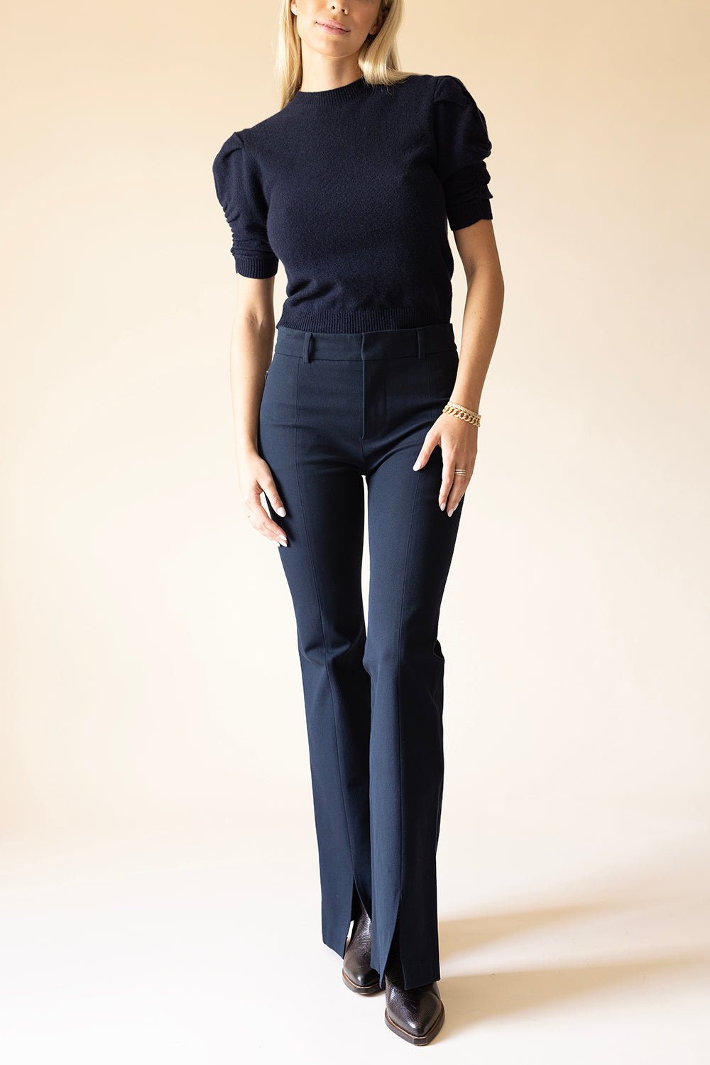 FRAME DENIM-Le High Flare Split Front Trouser-