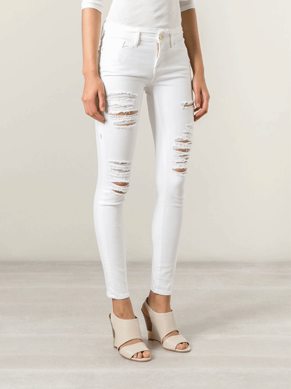 FRAME DENIM-Le Color Ripped Pant-