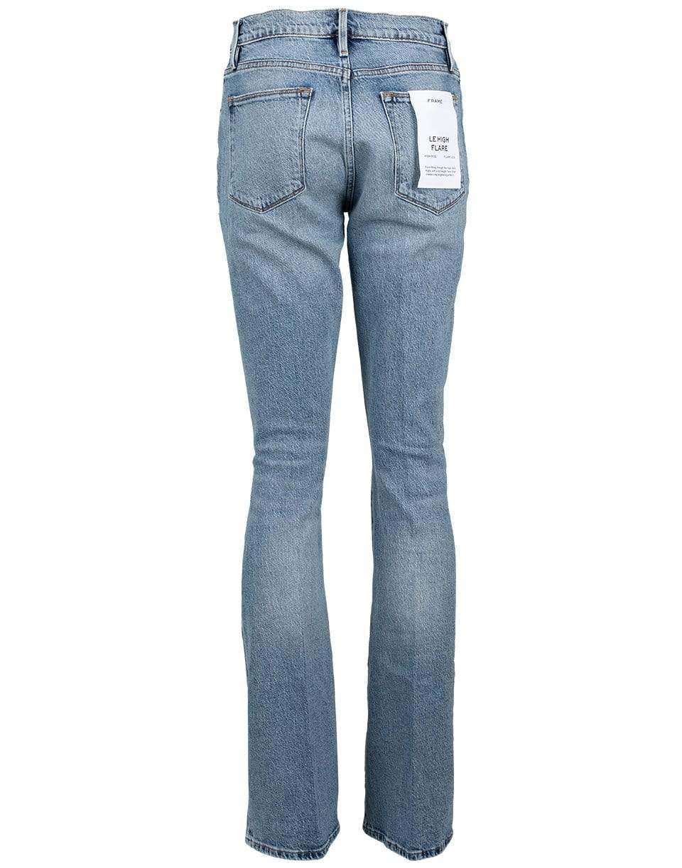 FRAME DENIM-Le High Flare Crystal Shores Rips Jean-