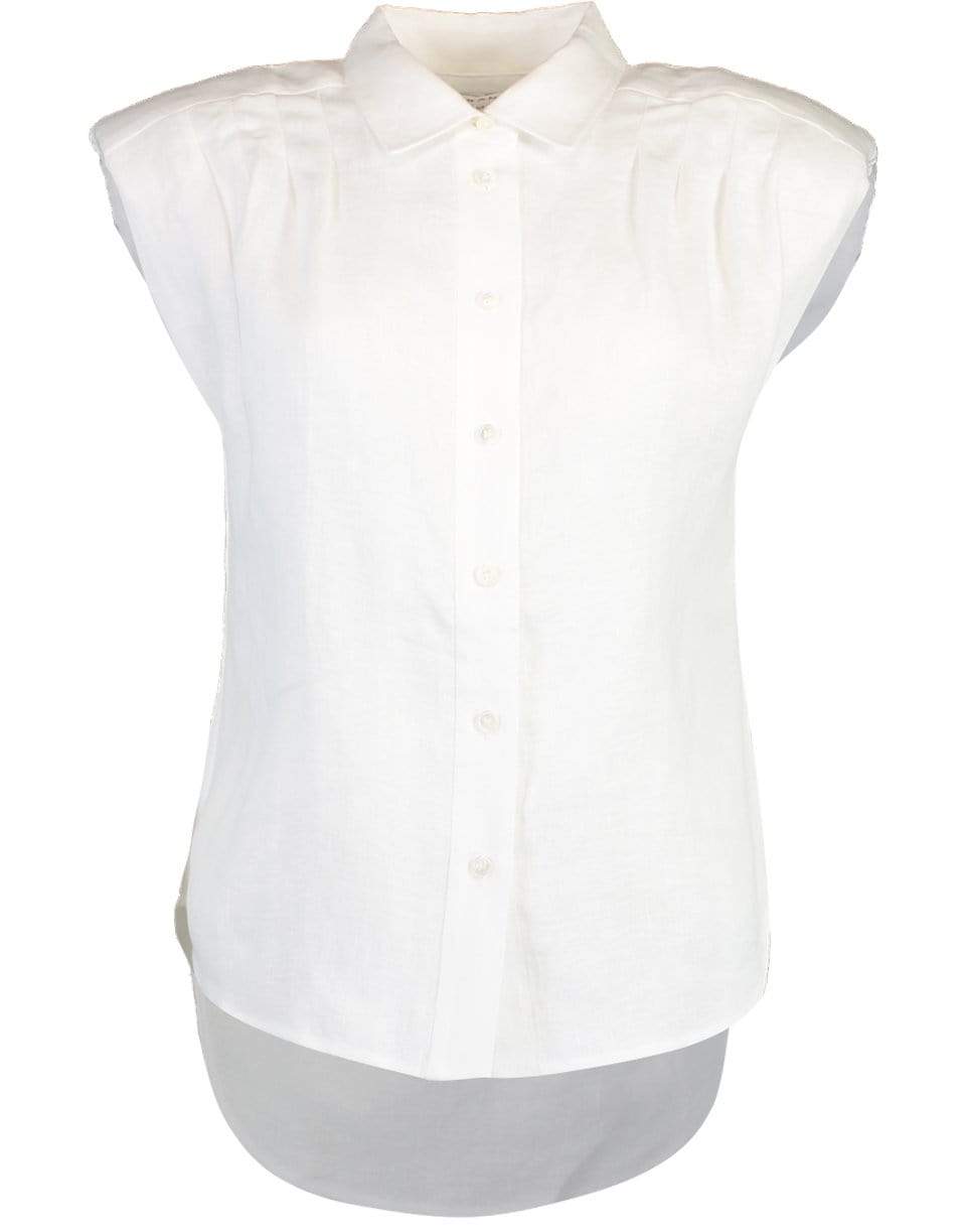 FRAME DENIM-Blanc Cassandra Button Down-