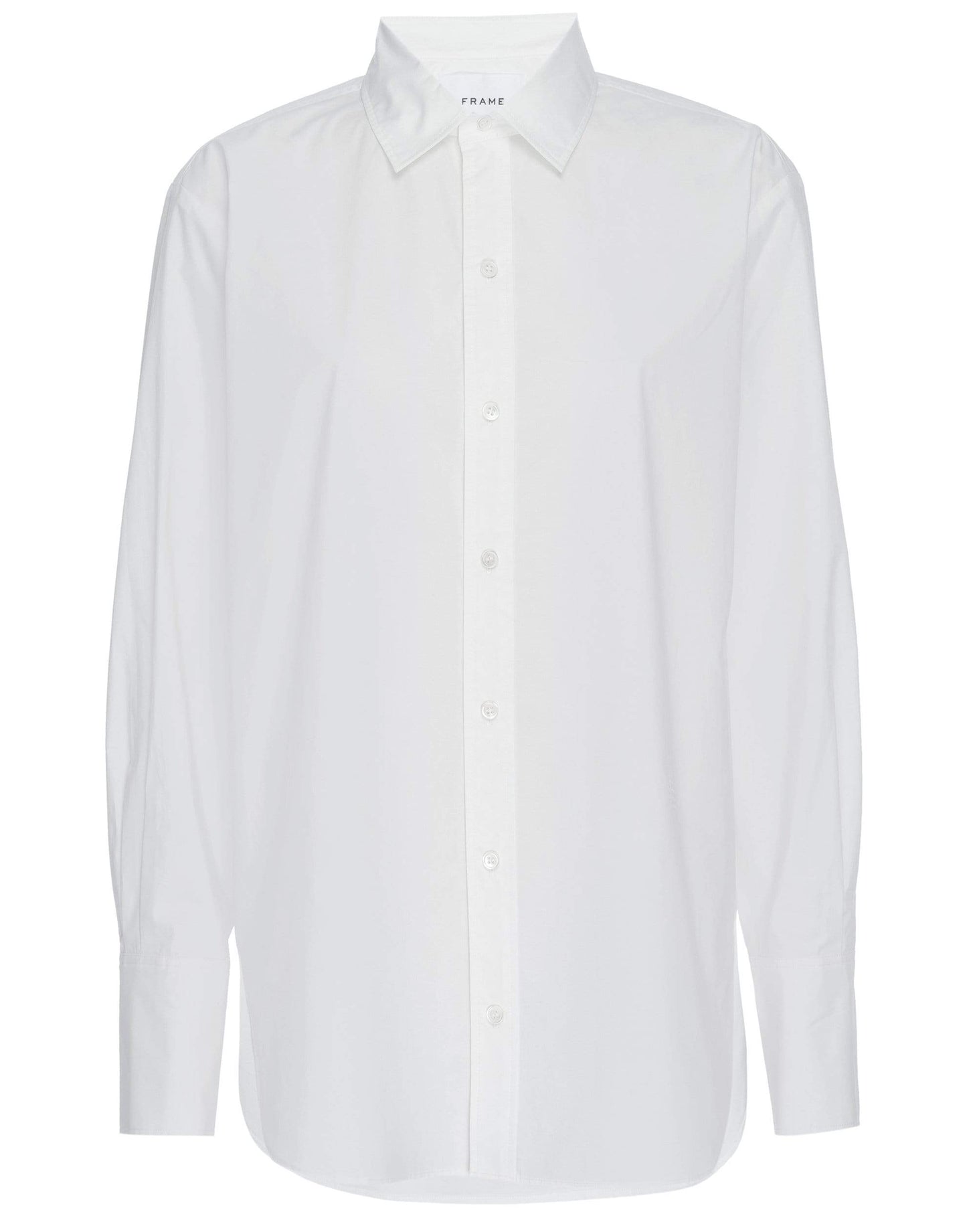 FRAME DENIM-The Oversized Shirt in Blanc-
