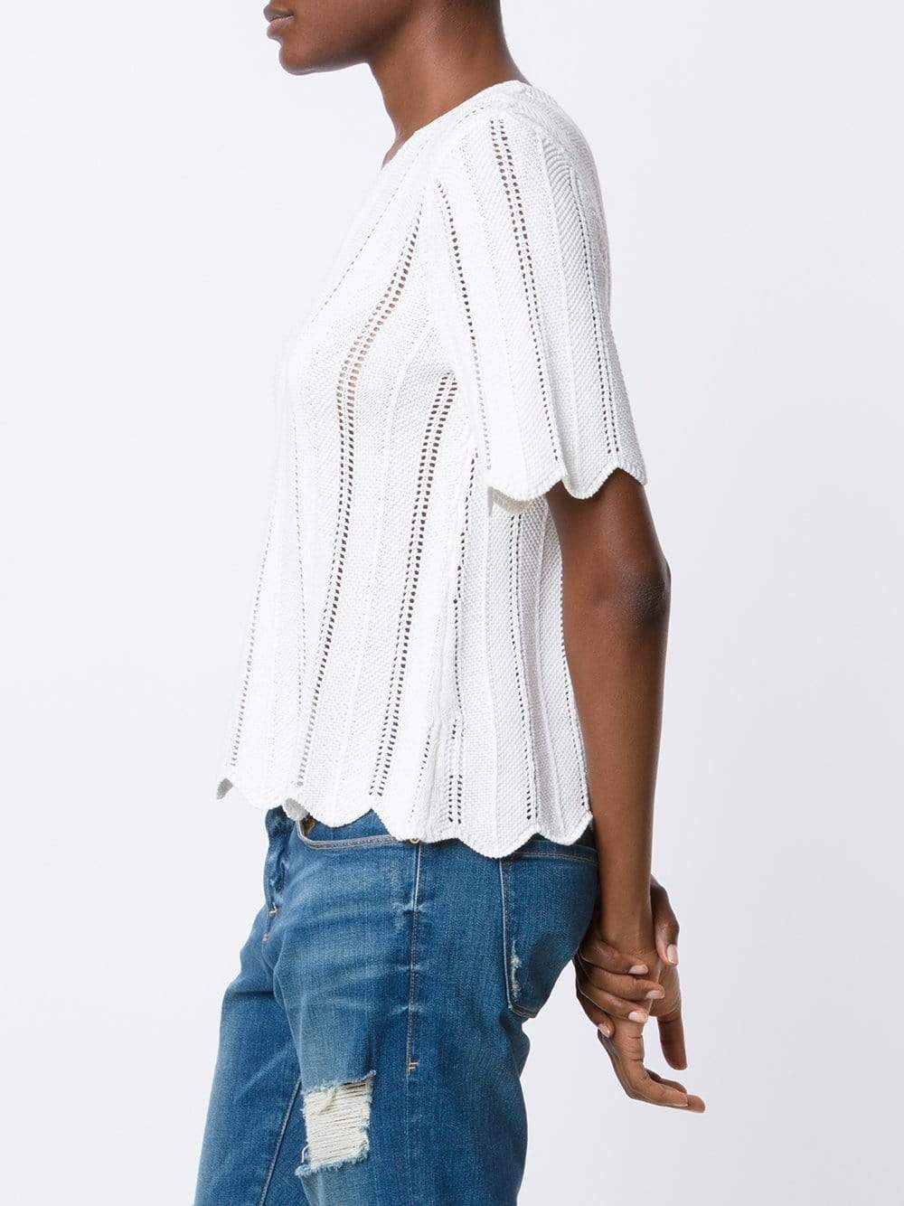 FRAME DENIM-Le Crochet Top-