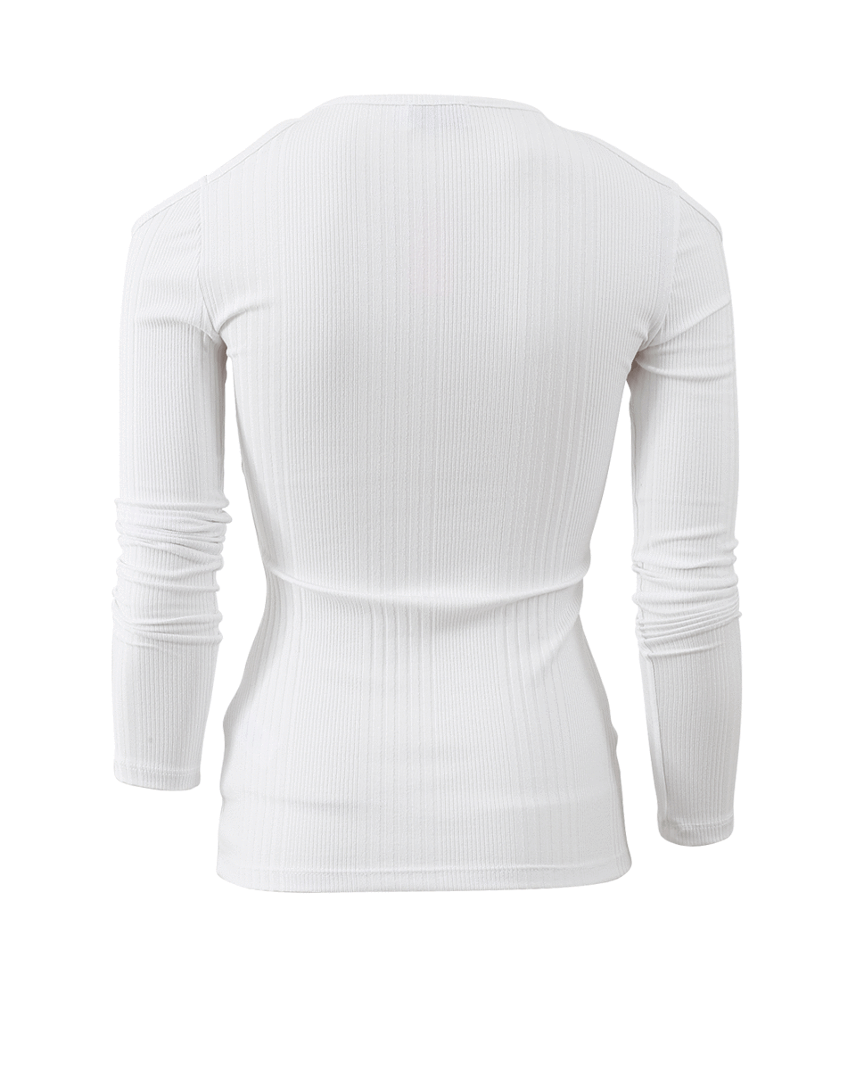 FRAME DENIM-Variegated Cold Shoulder Top-