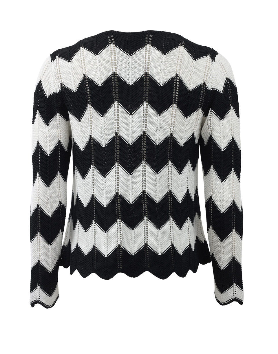 FRAME DENIM-Le Crochet Zig-Zag Sweater-