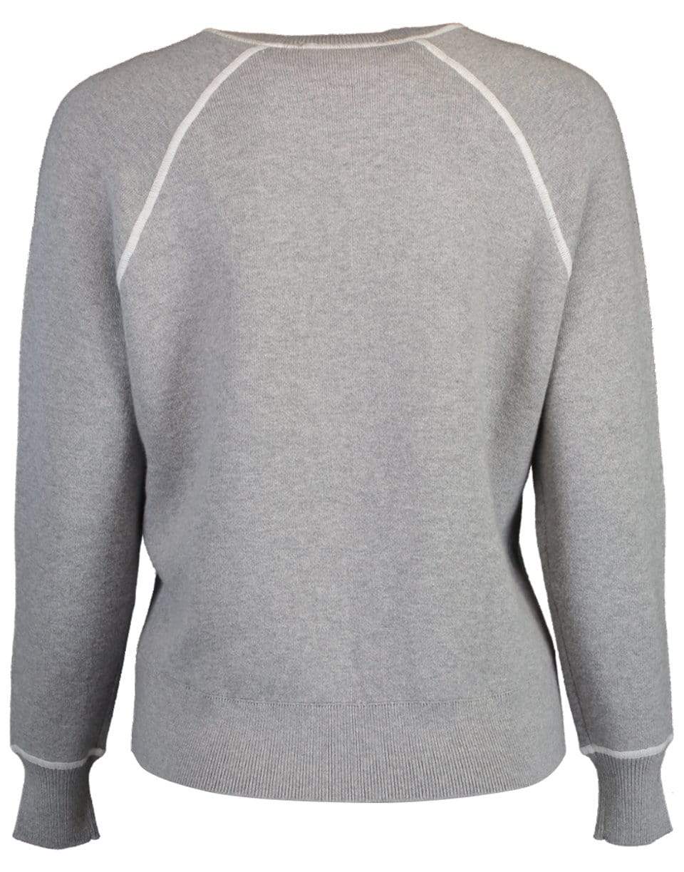 FRAME DENIM-Gris Heather Double Knit Crewneck Sweater-