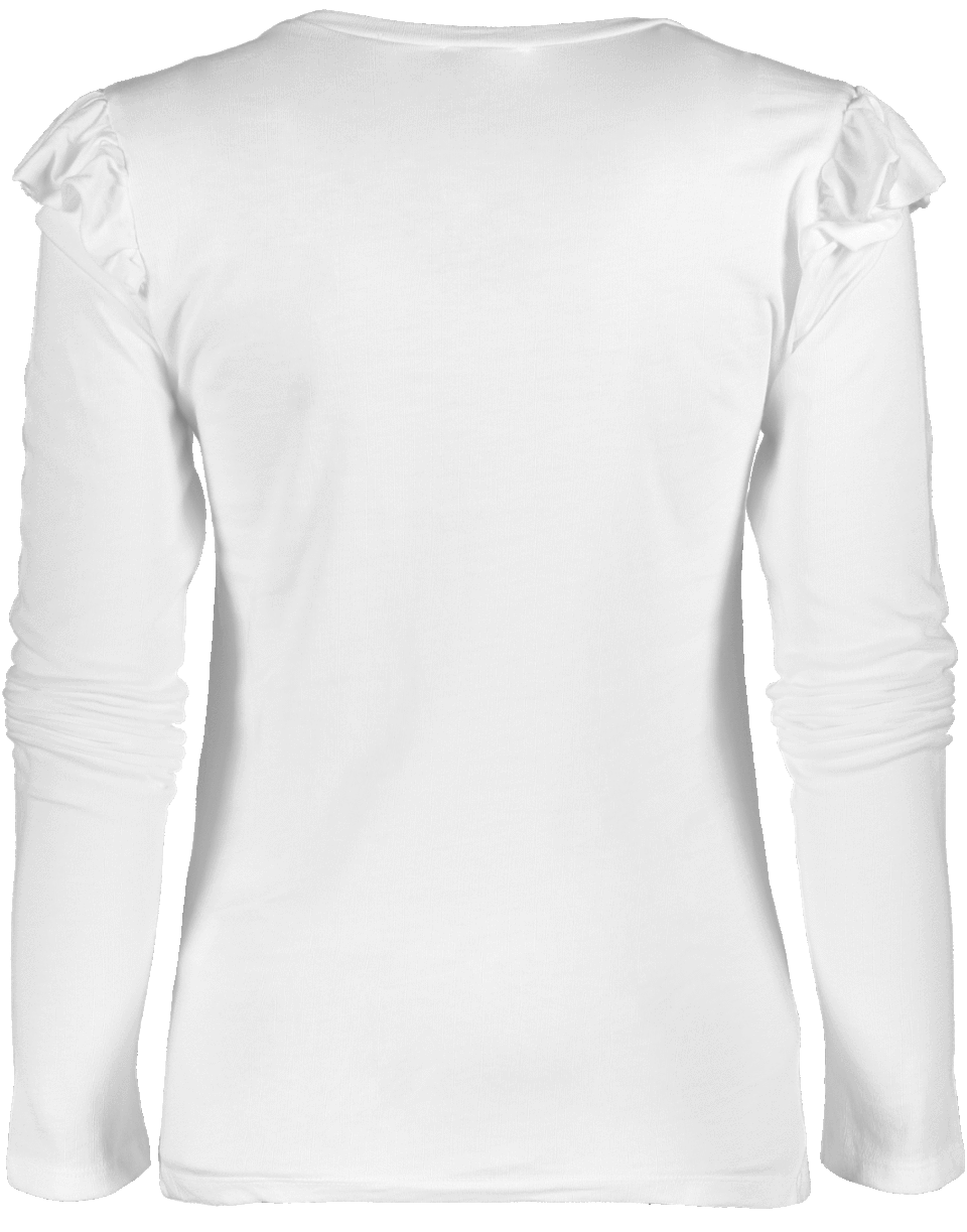 FRAME DENIM-Ruffle Tee-