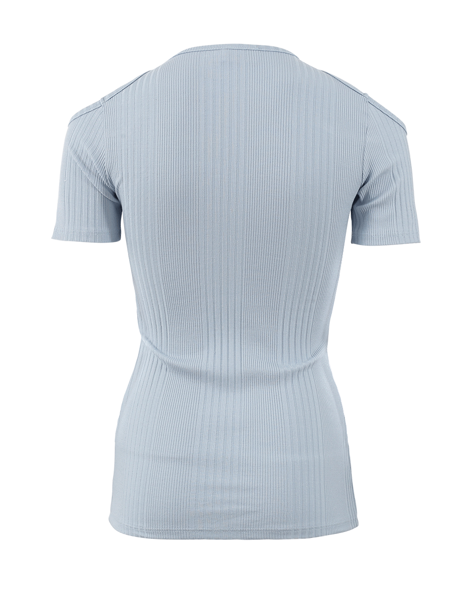 FRAME DENIM-Variegated Cold Shoulder Tee-