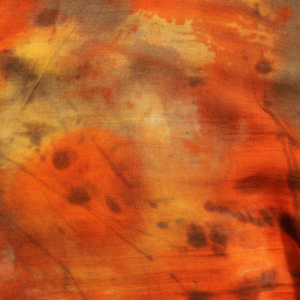 FRANCO FERRARI-Barabba Splatter Scarf-ORANGE