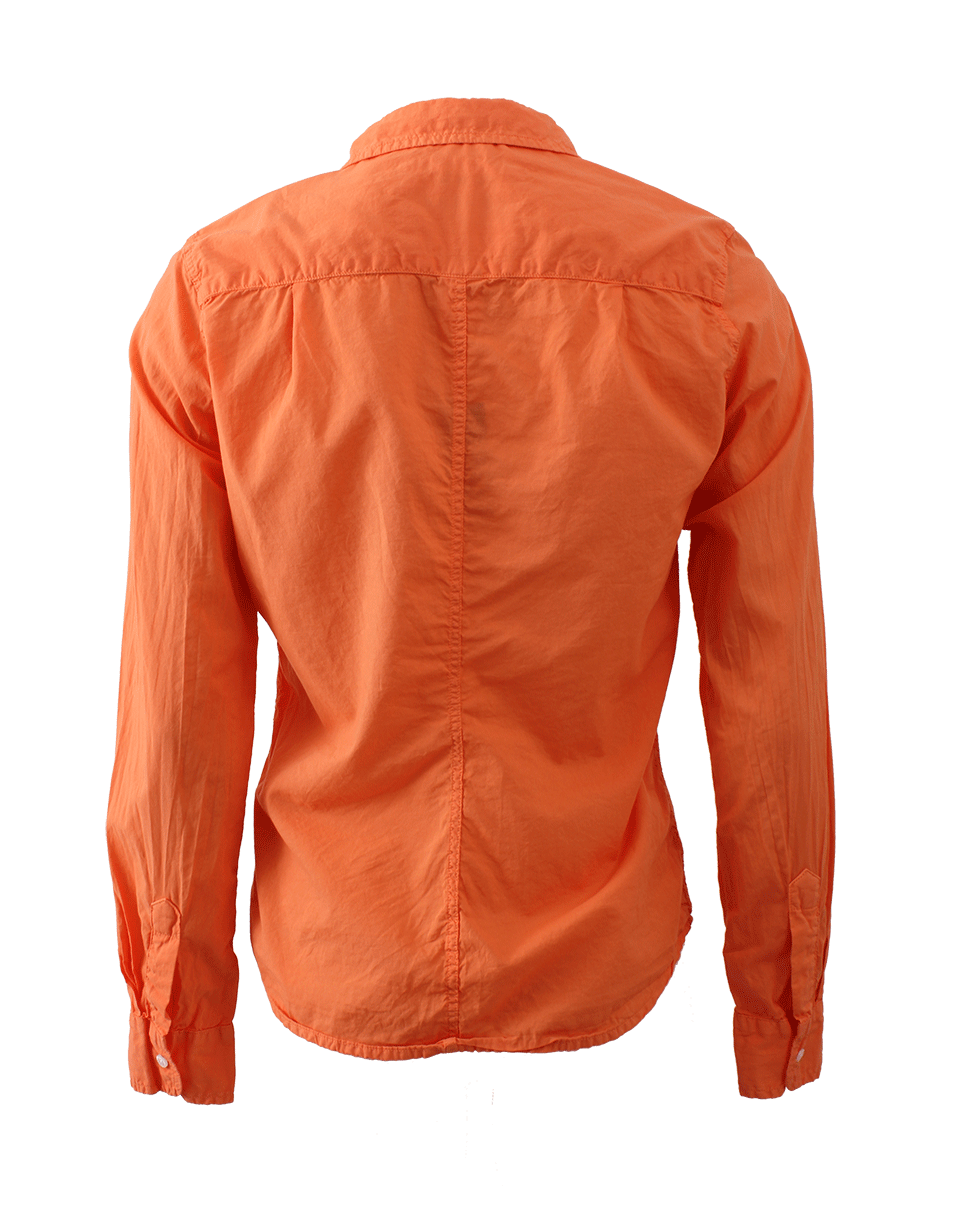 FRANK & EILEEN-Barry Button Down Poplin Blouse-ORANGE