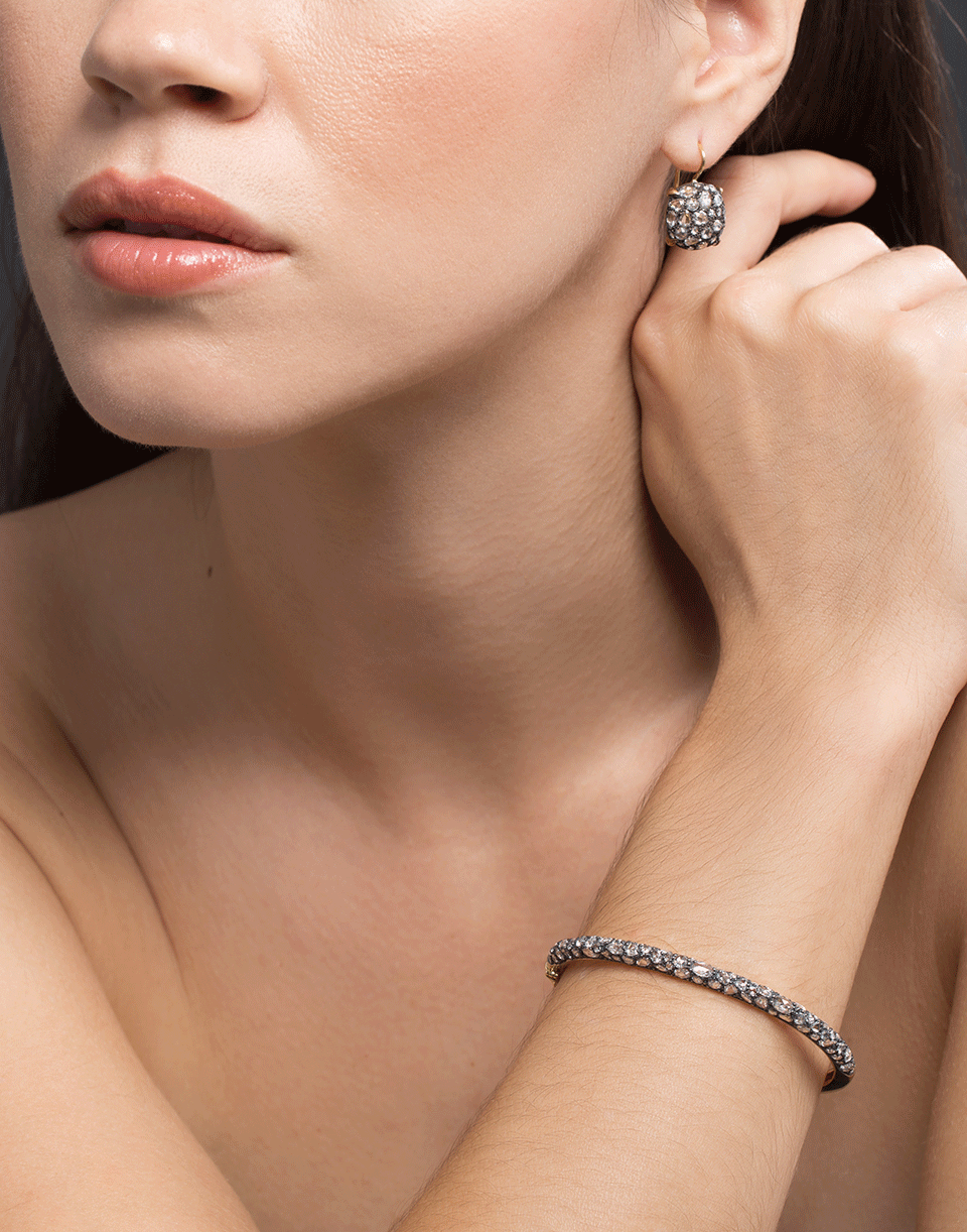 FRED LEIGHTON-Diamond Pave Bangle-YELLOW GOLD