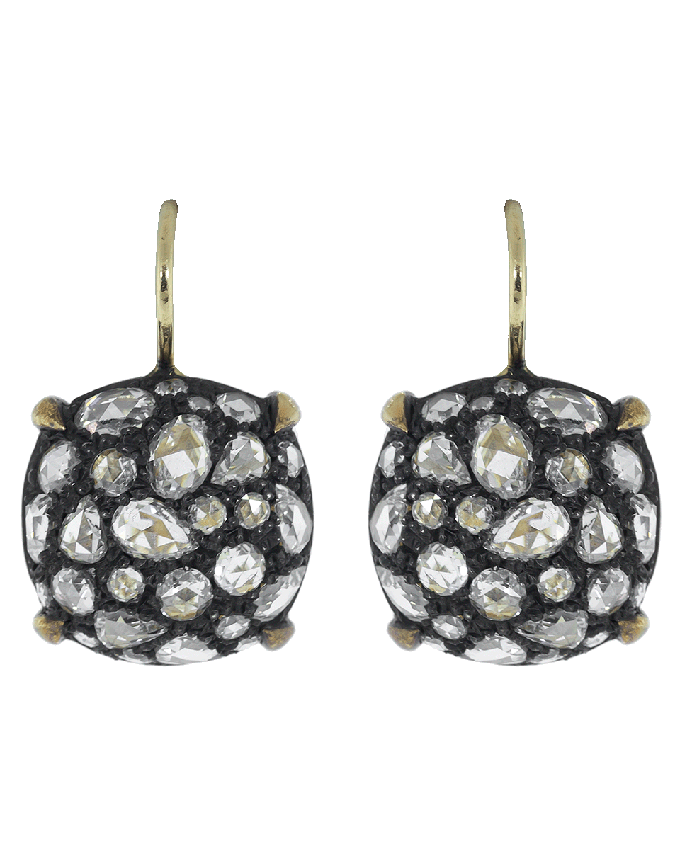 FRED LEIGHTON-Diamond Pave Drop Earrings-YELLOW GOLD