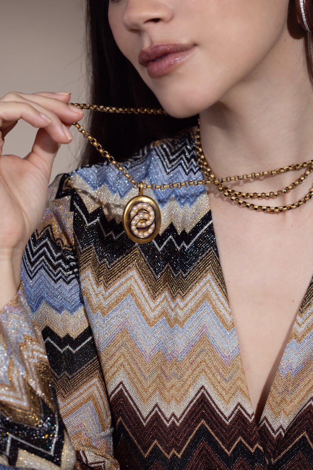 FRED LEIGHTON-Georgian Belcher Chain-YELLOW GOLD
