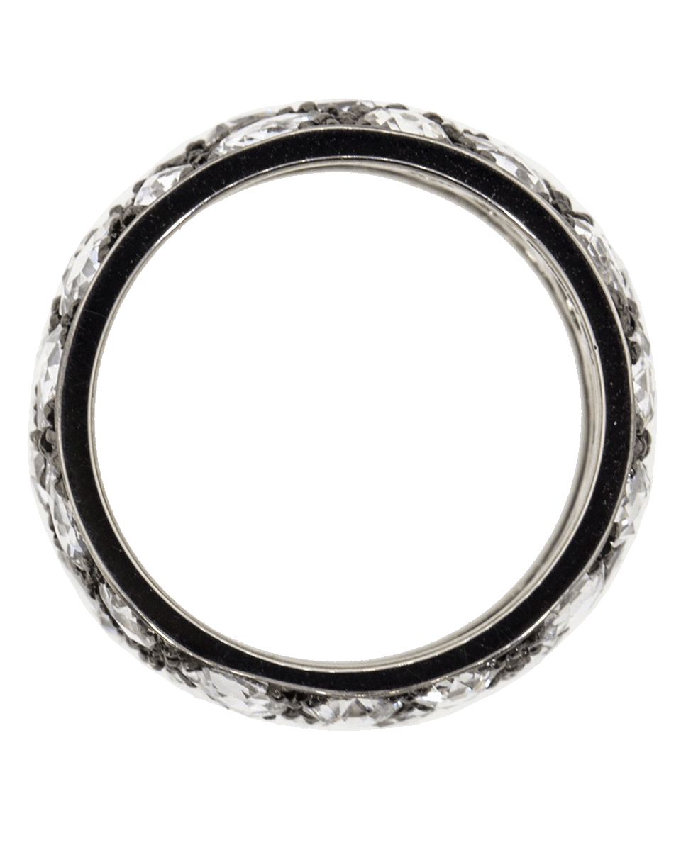 FRED LEIGHTON-Rosecut Diamond Eternity Band-PLATINUM