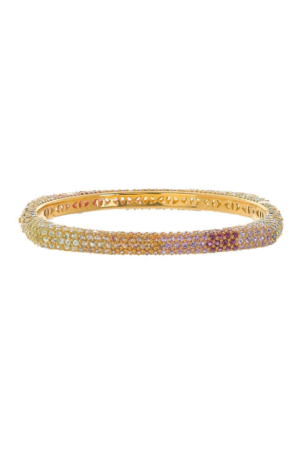 Rainbow Sapphire Ghost Bracelet - Yellow Gold-YELLOW GOLD-16-JEWELRYFINE JEWELBRACELET O-FULLORD