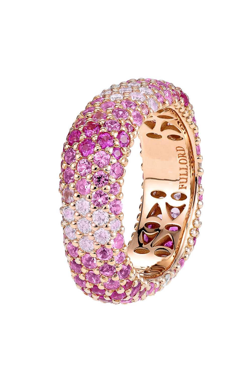 FULLORD-Ombre Pink Sapphire Ghost Ring-