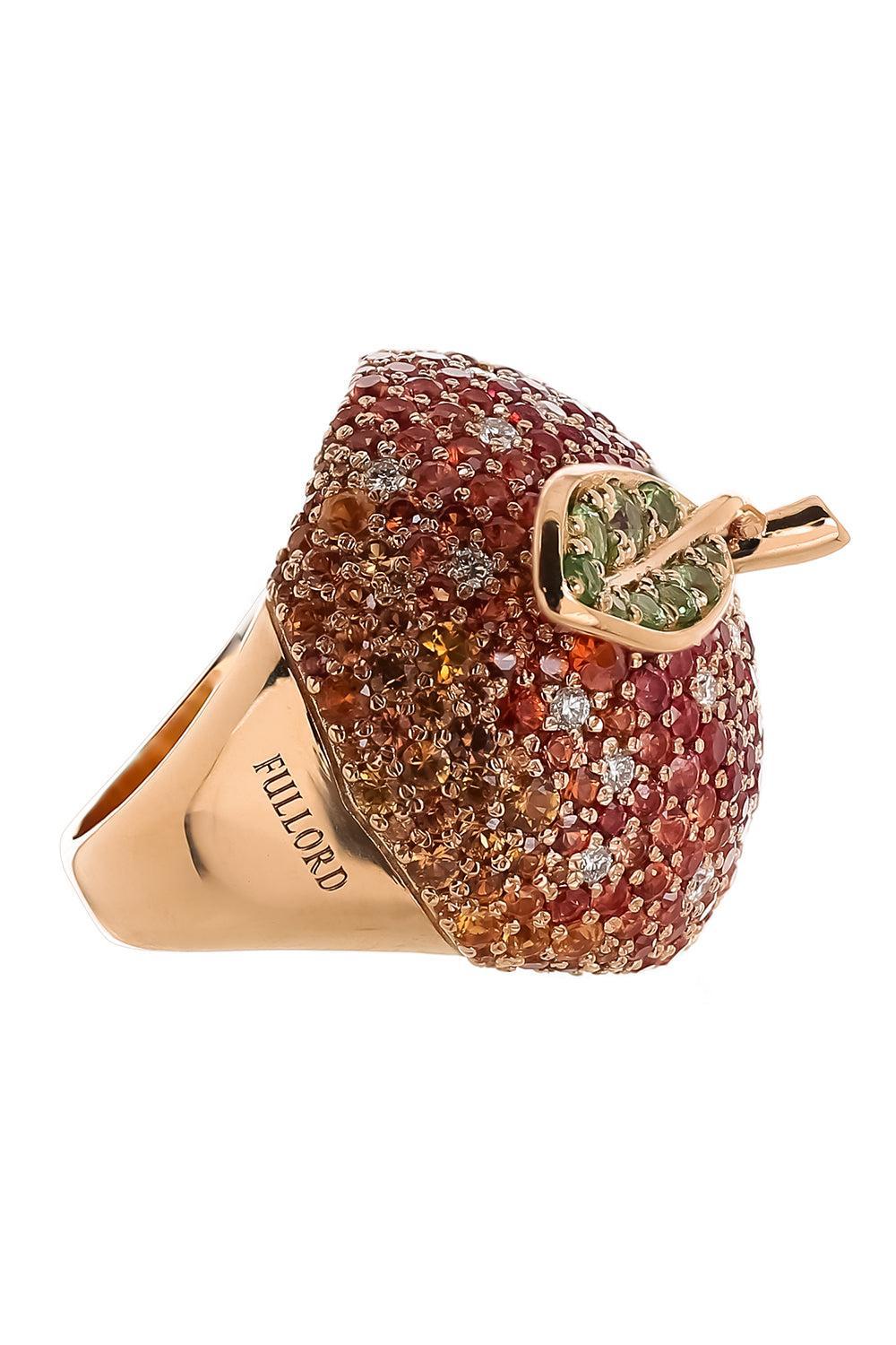 Sapphire Eden Apple Ring-ROSE GOLD-6.5-JEWELRYFINE JEWELRING-FULLORD